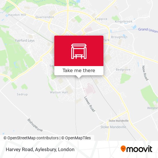 Harvey Road, Aylesbury map