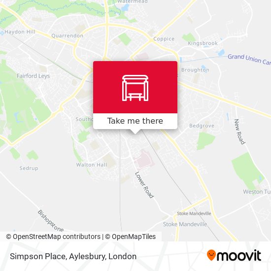 Simpson Place, Aylesbury map