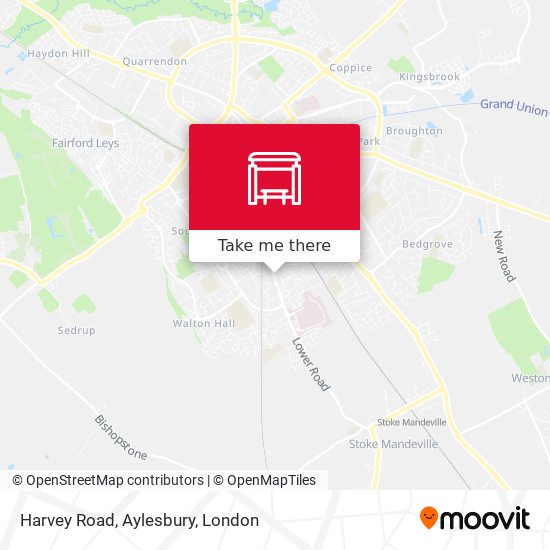 Harvey Road, Aylesbury map