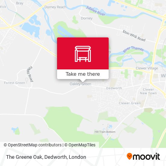 The Greene Oak, Dedworth map