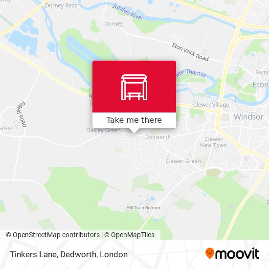Tinkers Lane, Dedworth map