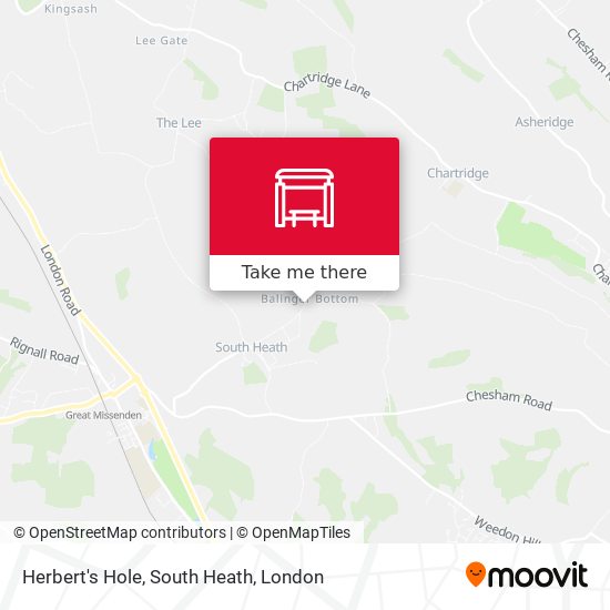 Herbert's Hole, South Heath map