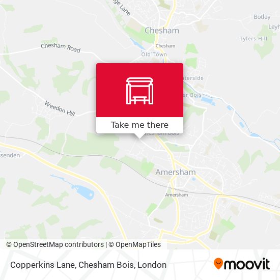 Copperkins Lane, Chesham Bois map