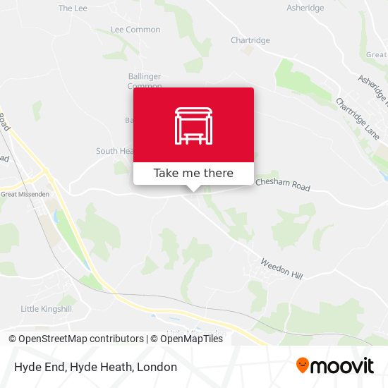 Hyde End, Hyde Heath map
