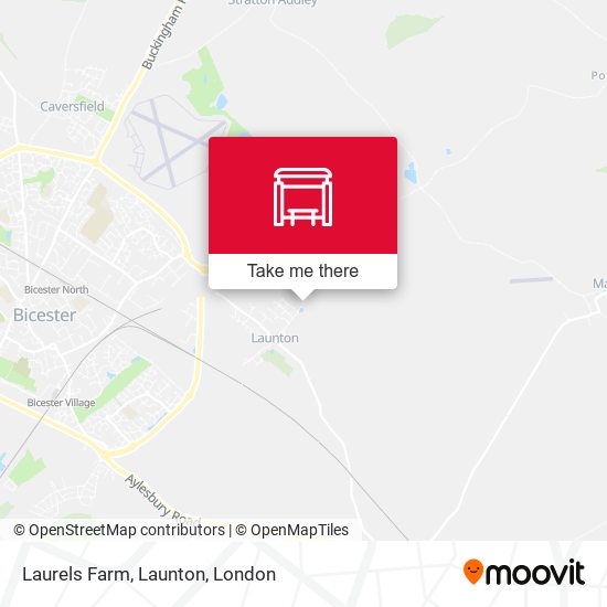 Laurels Farm, Launton map