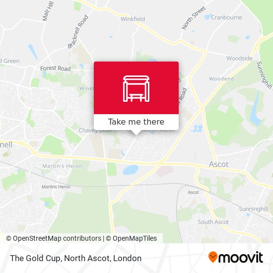 The Gold Cup, North Ascot map