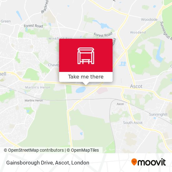 Gainsborough Drive, Ascot map