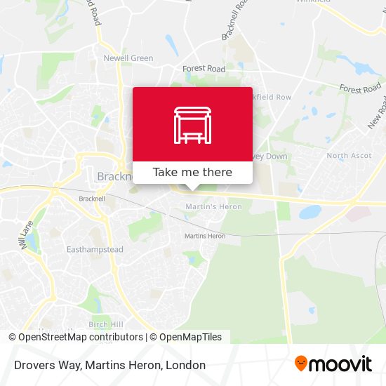 Drovers Way, Martins Heron map