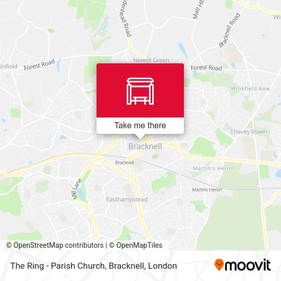 The Ring - Parish Church, Bracknell map