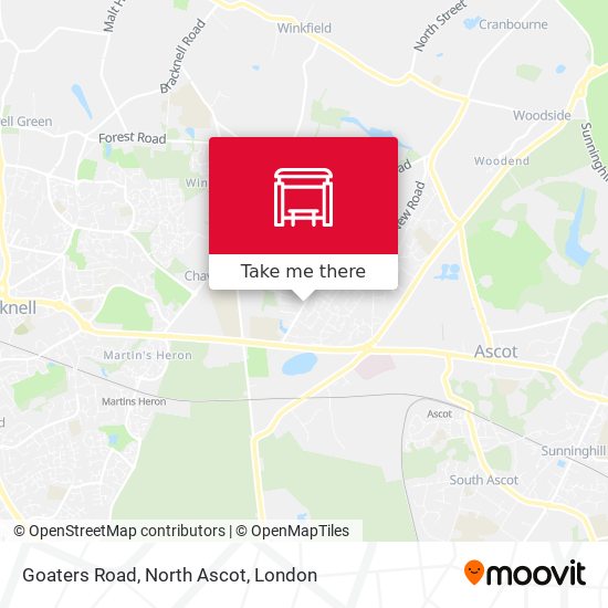 Goaters Road, North Ascot map