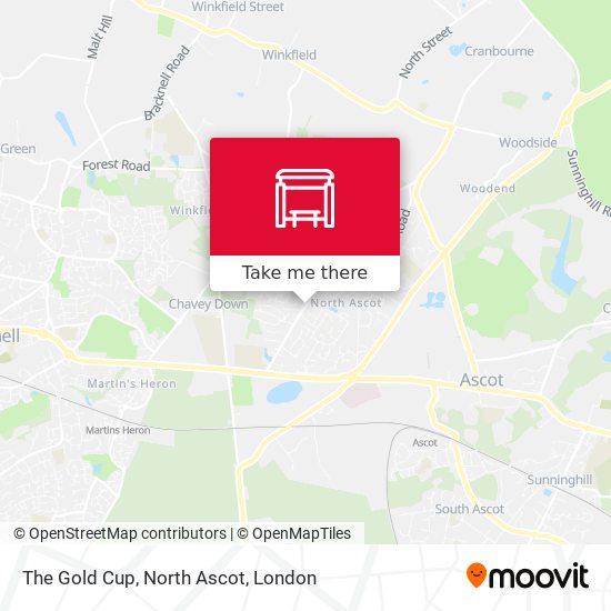 The Gold Cup, North Ascot map