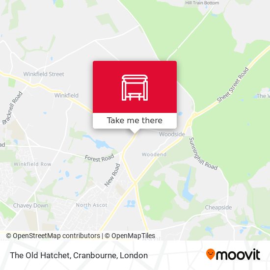 The Old Hatchet, Cranbourne map