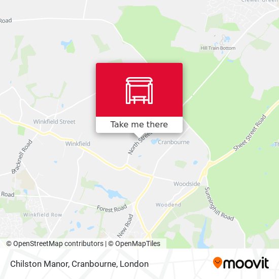 Chilston Manor, Cranbourne map