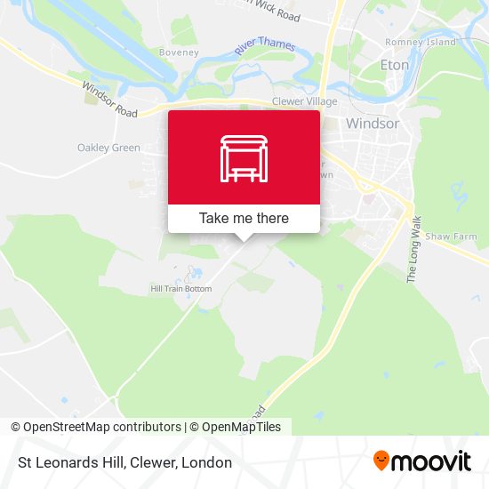 St Leonards Hill, Clewer map