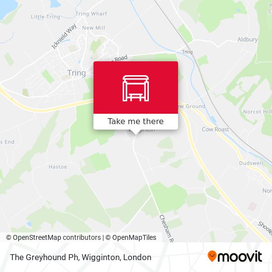 The Greyhound Ph, Wigginton map