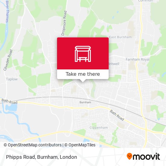 Phipps Road, Burnham map