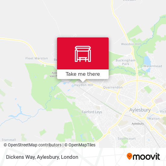 Dickens Way, Aylesbury map
