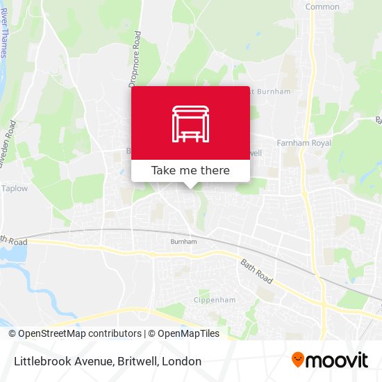 Littlebrook Avenue, Britwell map