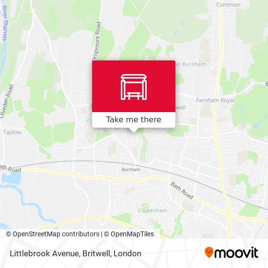 Littlebrook Avenue, Britwell map