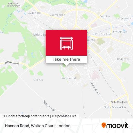 Hannon Road, Walton Court map