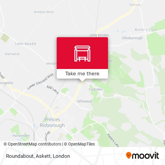 Roundabout, Askett map