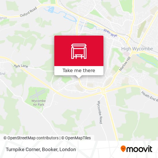 Turnpike Corner, Booker map