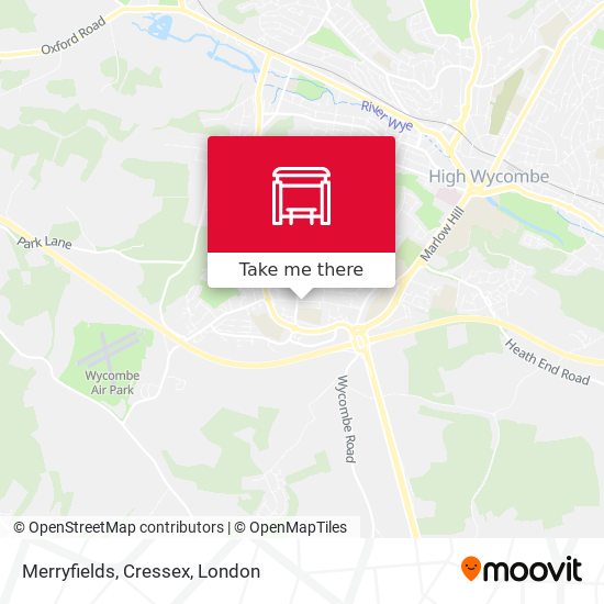 Merryfields, Cressex map