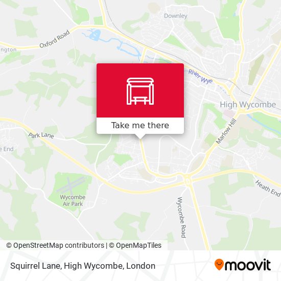 Squirrel Lane, High Wycombe map