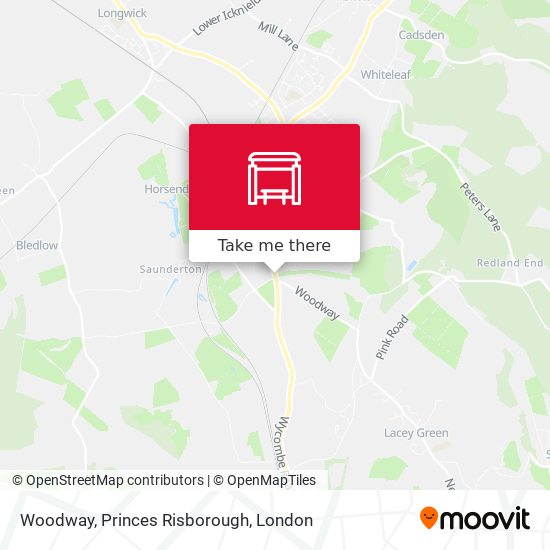 Woodway, Princes Risborough map