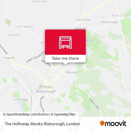 The Holloway, Monks Risborough map
