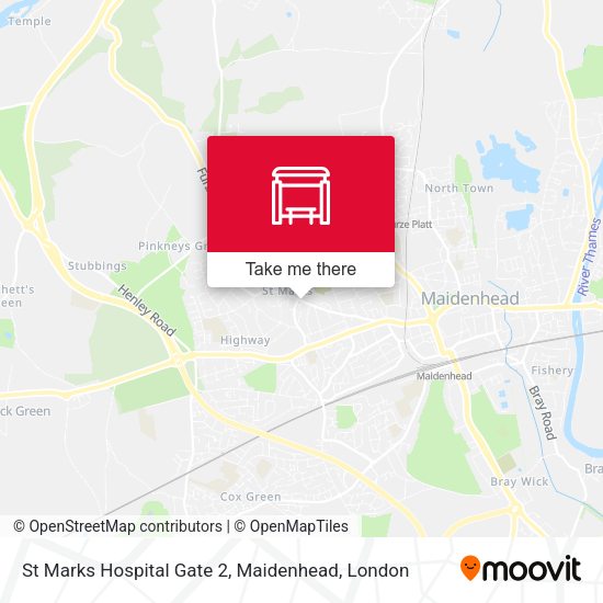 St Marks Hospital Gate 2, Maidenhead map