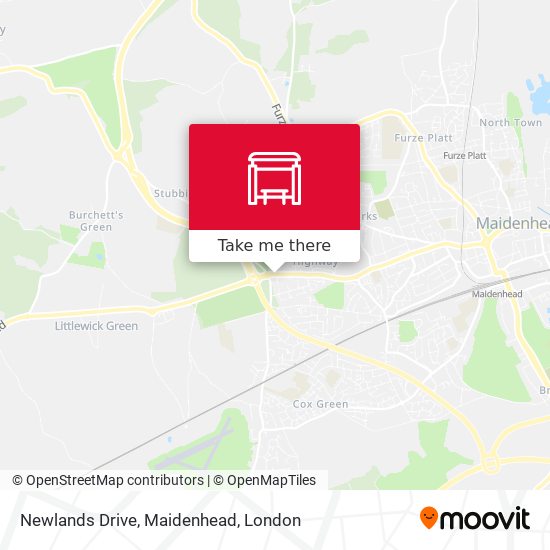 Newlands Drive, Maidenhead map