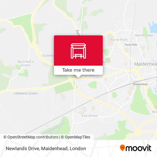 Newlands Drive, Maidenhead map