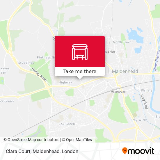 Clara Court, Maidenhead map