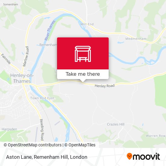 Aston Lane, Remenham Hill map