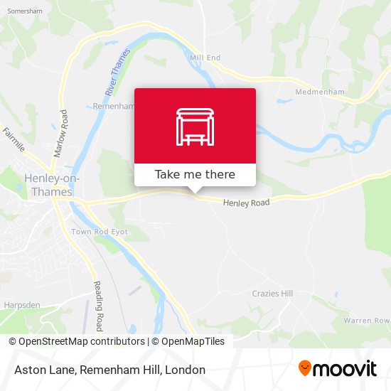 Aston Lane, Remenham Hill map