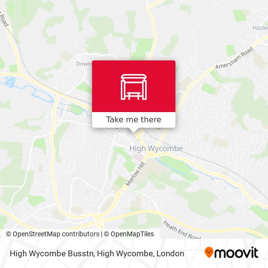High Wycombe Busstn, High Wycombe map