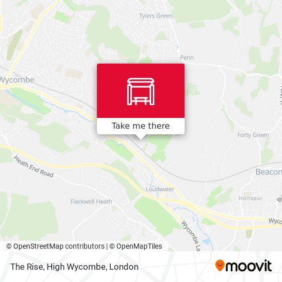 The Rise, High Wycombe map