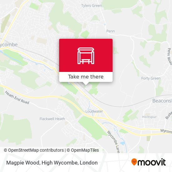 Magpie Wood, High Wycombe map