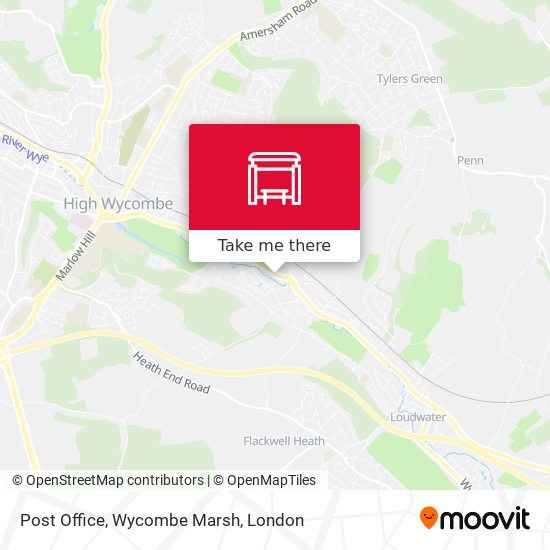 Post Office, Wycombe Marsh map