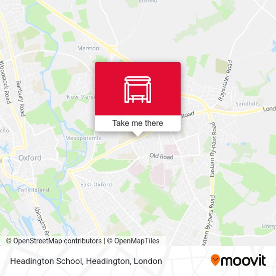 Headington School, Headington map