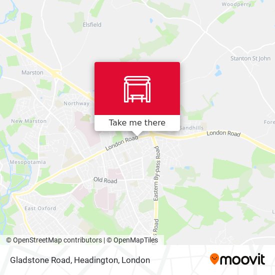 Gladstone Road, Headington map