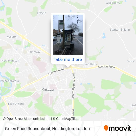 Green Road Roundabout, Headington map
