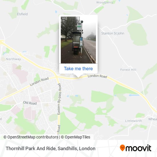 Thornhill Park And Ride, Sandhills map