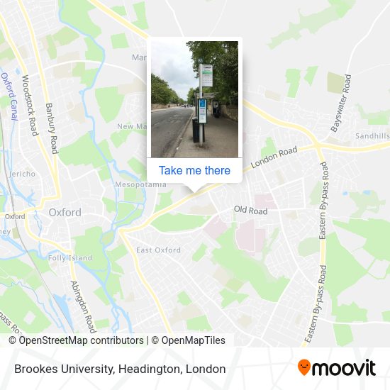 Brookes University, Headington map