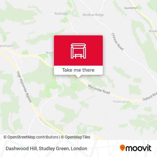 Dashwood Hill, Studley Green map