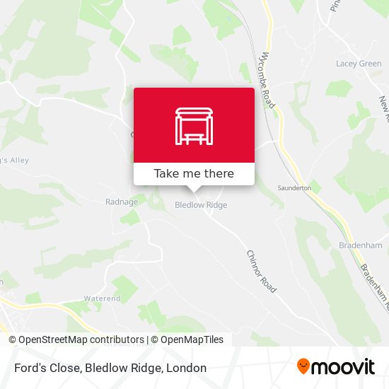 Ford's Close, Bledlow Ridge map