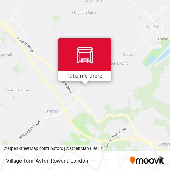 Village Turn, Aston Rowant map