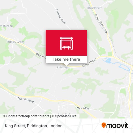 King Street, Piddington map
