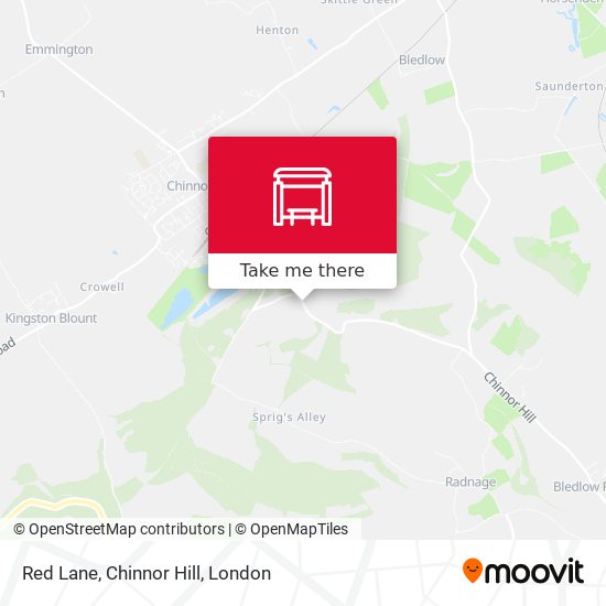 Red Lane, Chinnor Hill map
